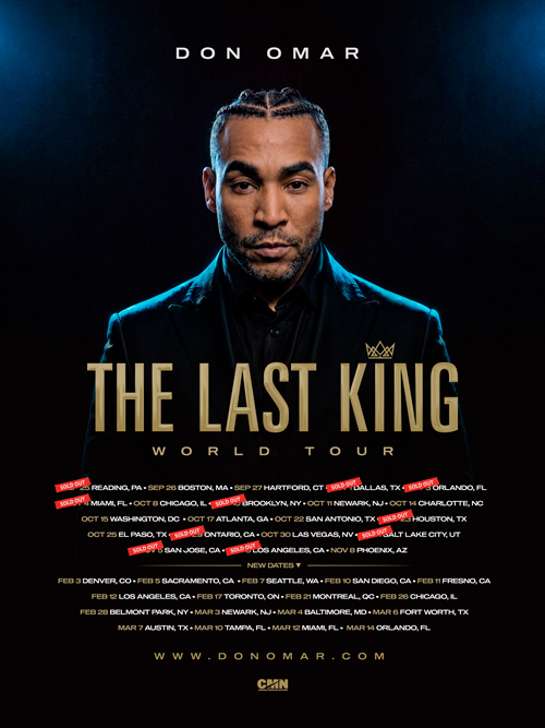 Don Omar expands “The Last King World Tour” following unprecedented demand