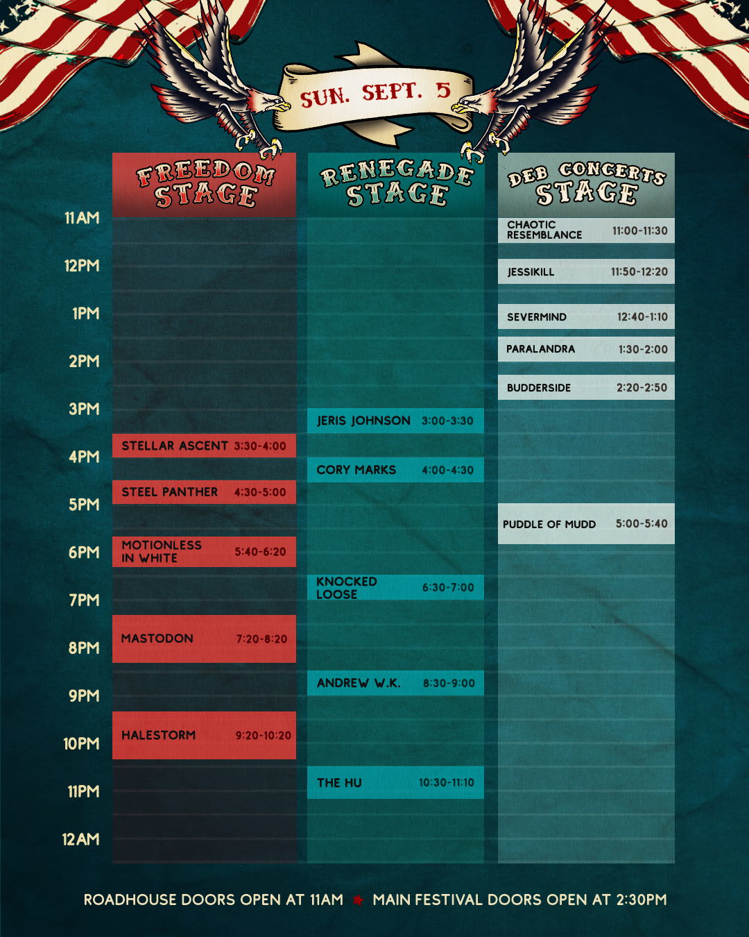 Rocklahoma Sunday Set Times