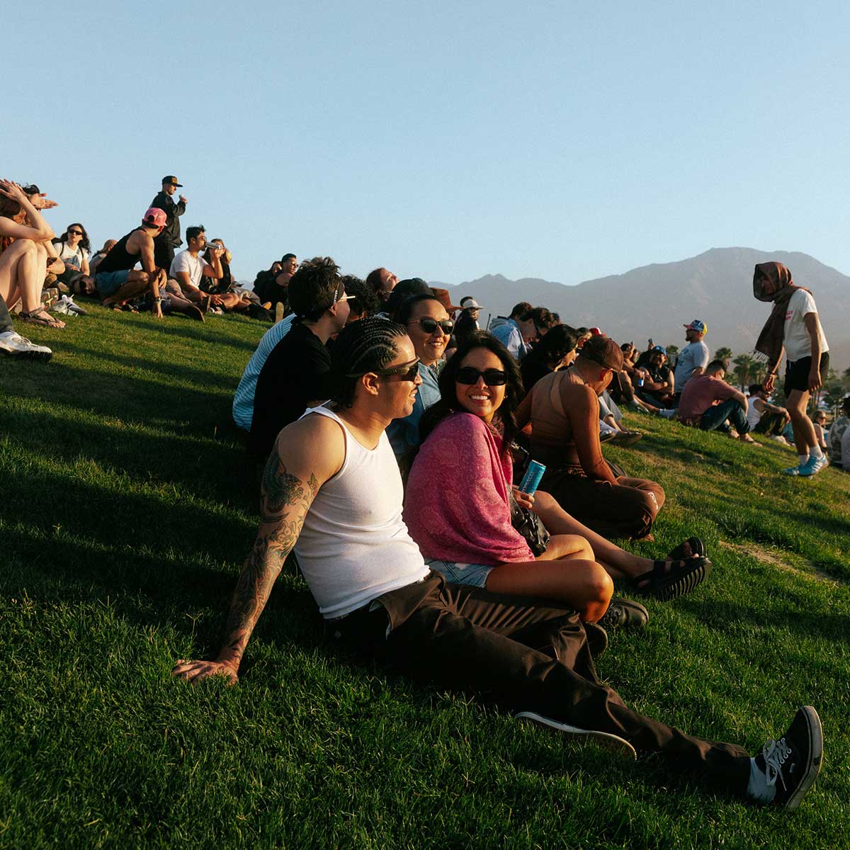 Coachella campers at campground