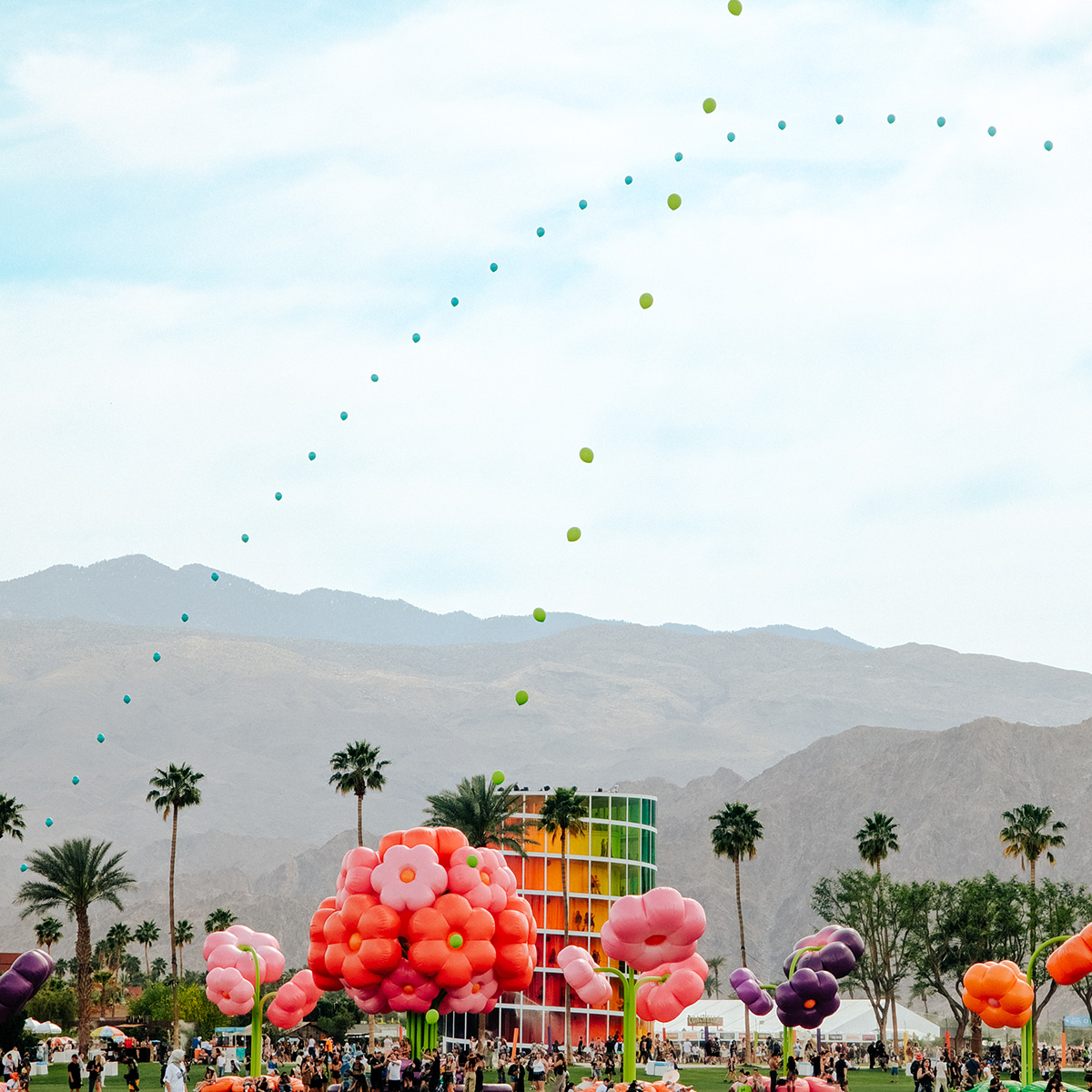 art installation at Coachella