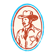 Framed Cowboy Icon