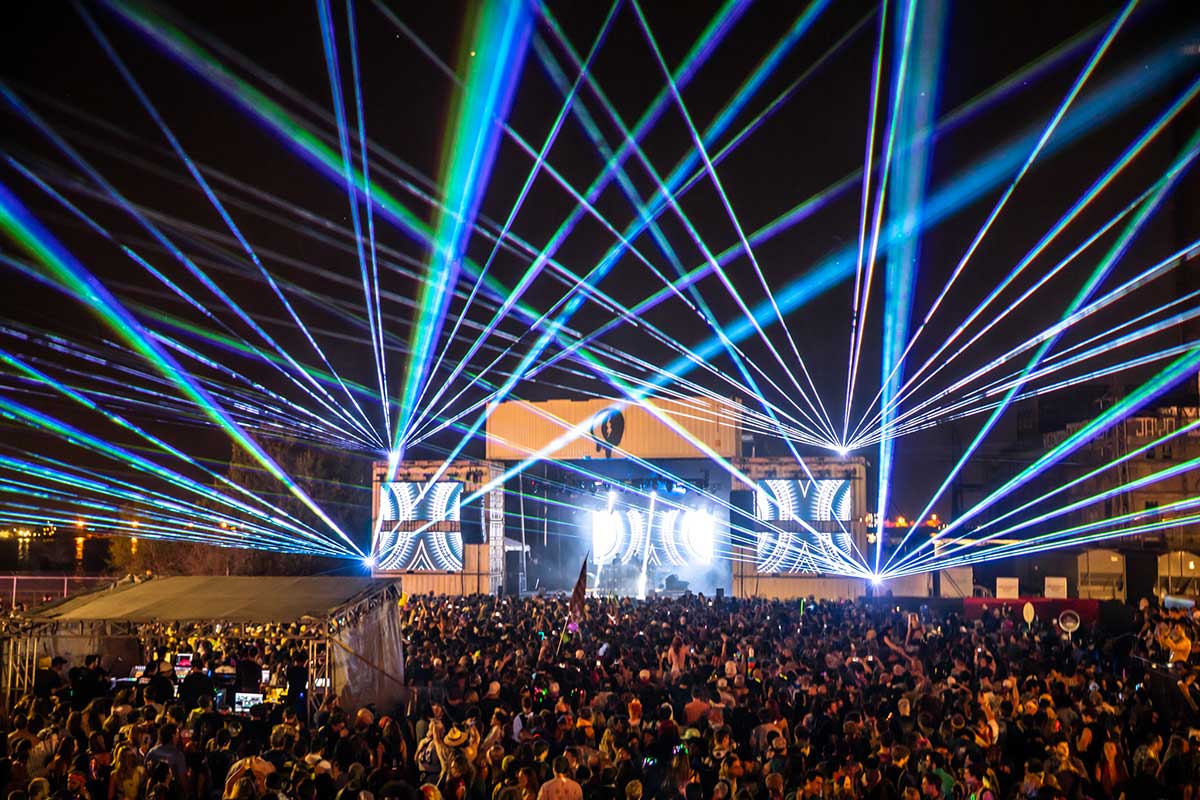 Buku Festival light show photo