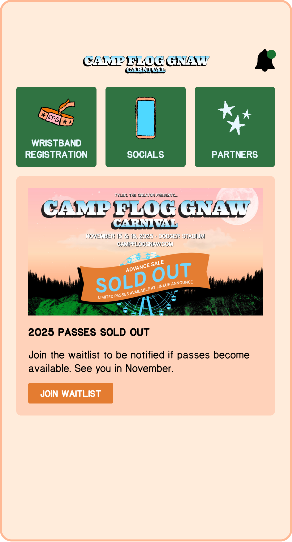 Festival App Home
