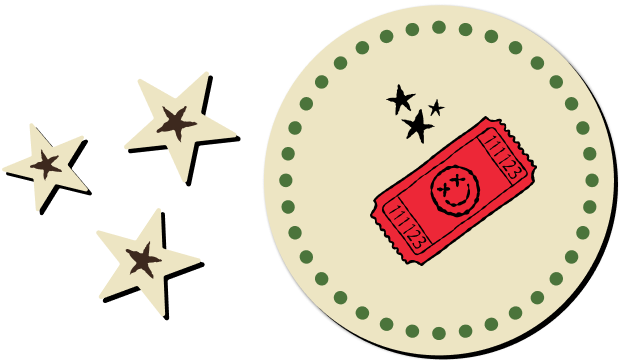Carnival ticket Graphic