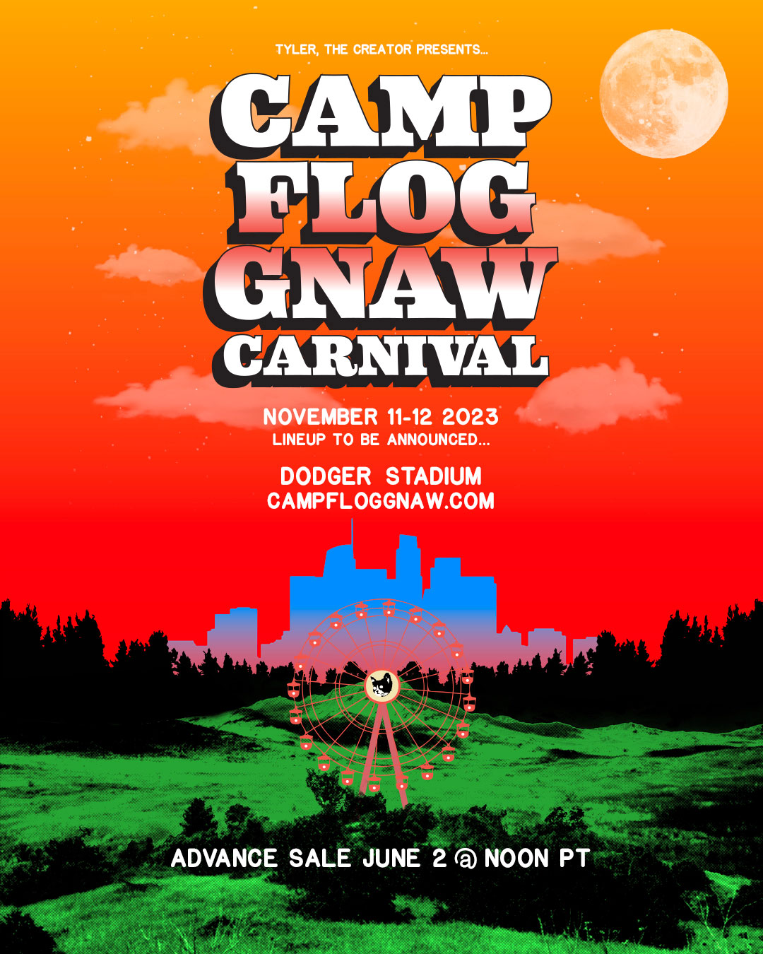 Camp Flog Gnaw Carnival Poster