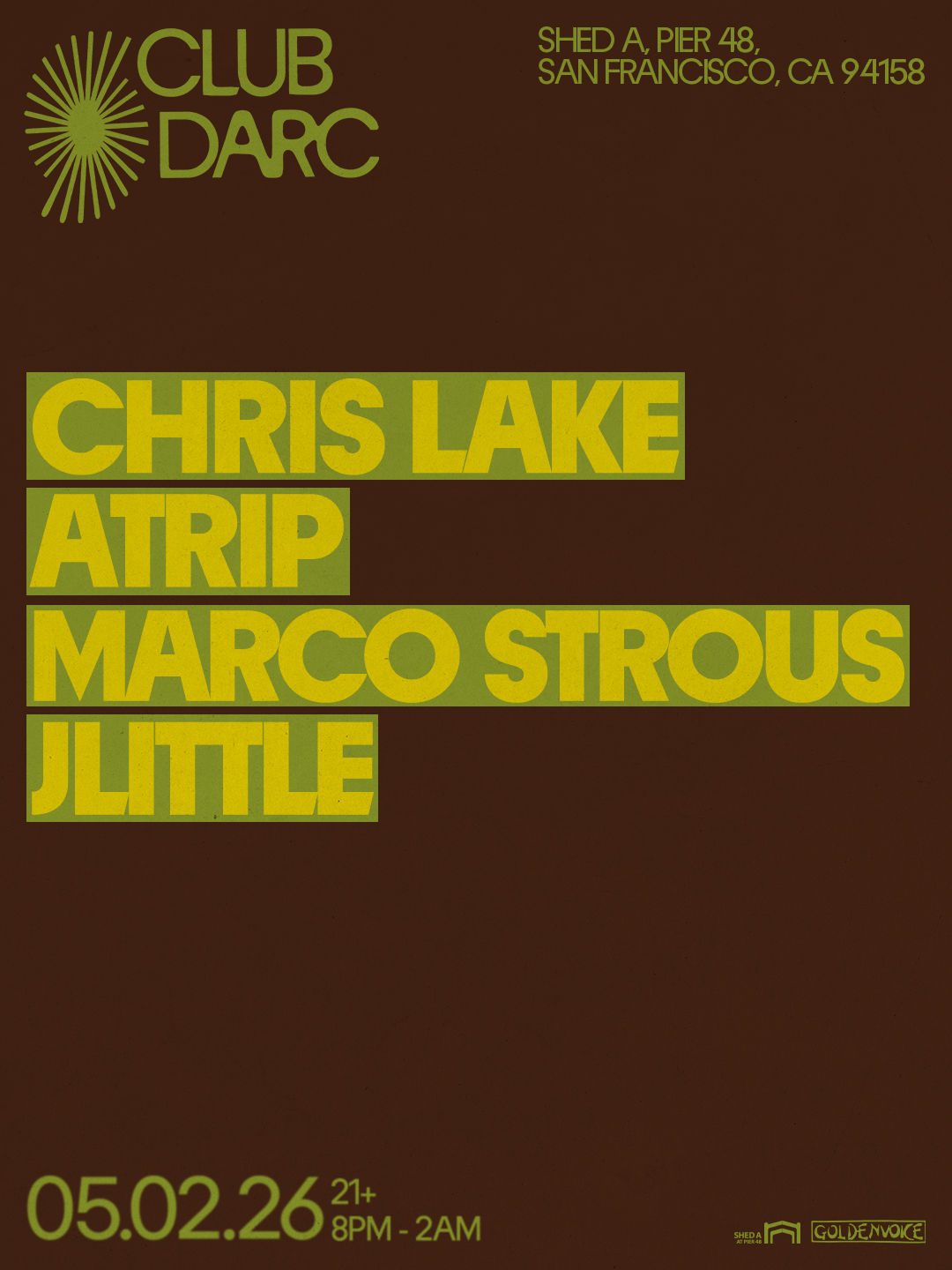 05/02 Poster for Club Darc