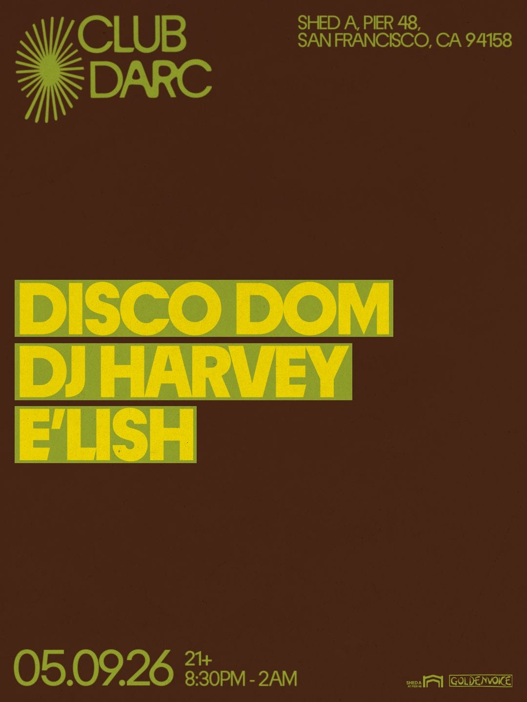 05/09 Poster for Club Darc