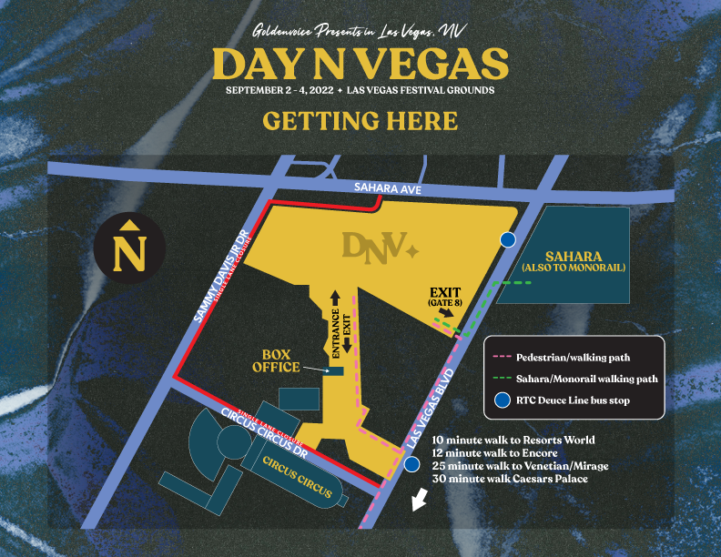 Day N Vegas 2022 festival map