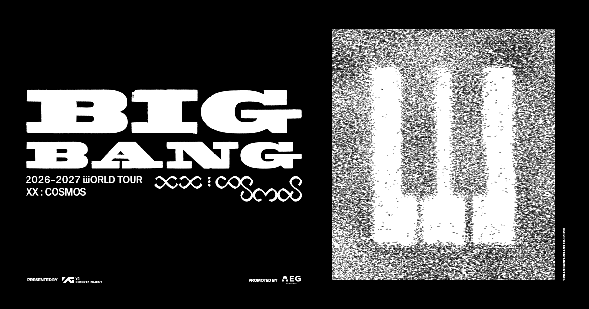 BIGBANG 2026-2027 WORLD TOUR < XX : COSMOS > poster