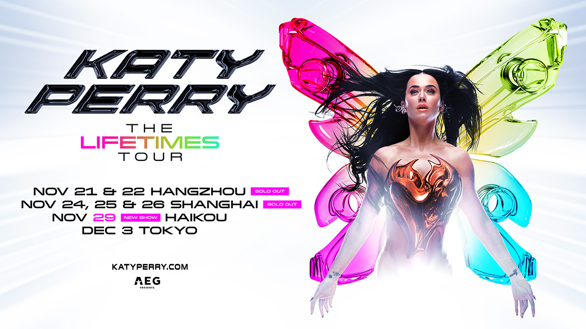 Katy Perry The Lifetimes Tour poster