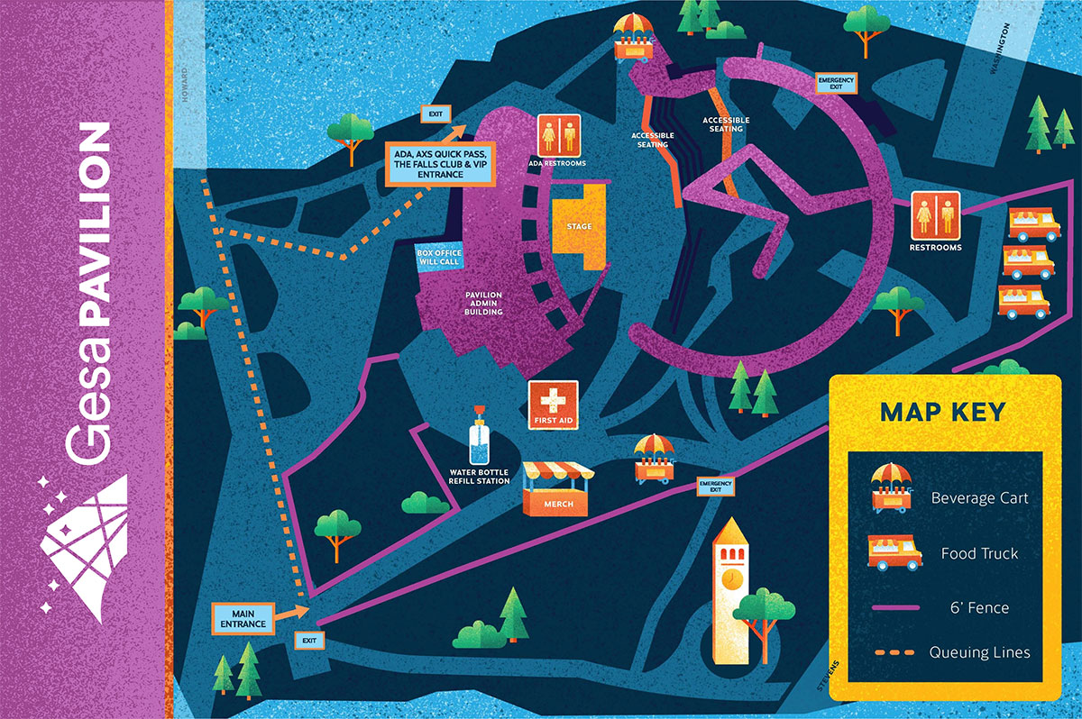 Gesa Pavilion venue map