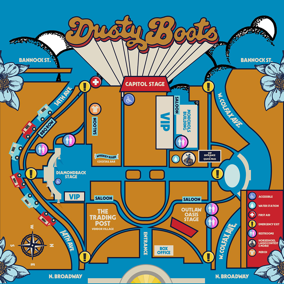 Dusty Boots site map