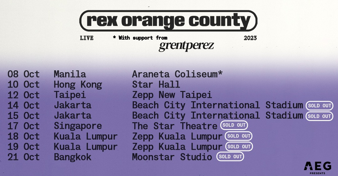 rex orange county tour poster