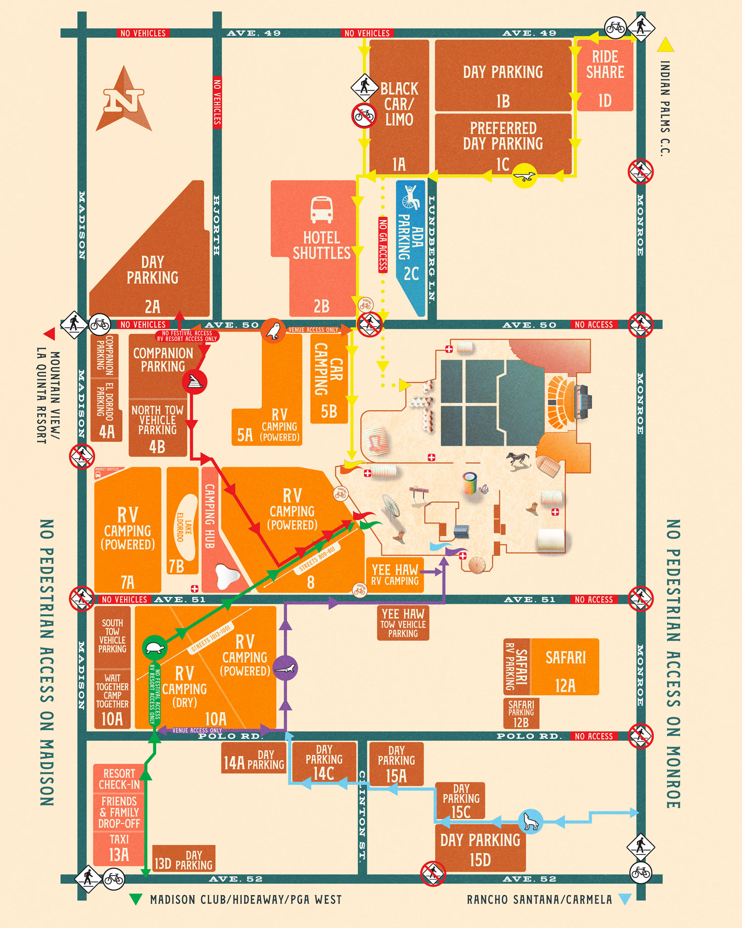 Stagecoach 2024 parking map