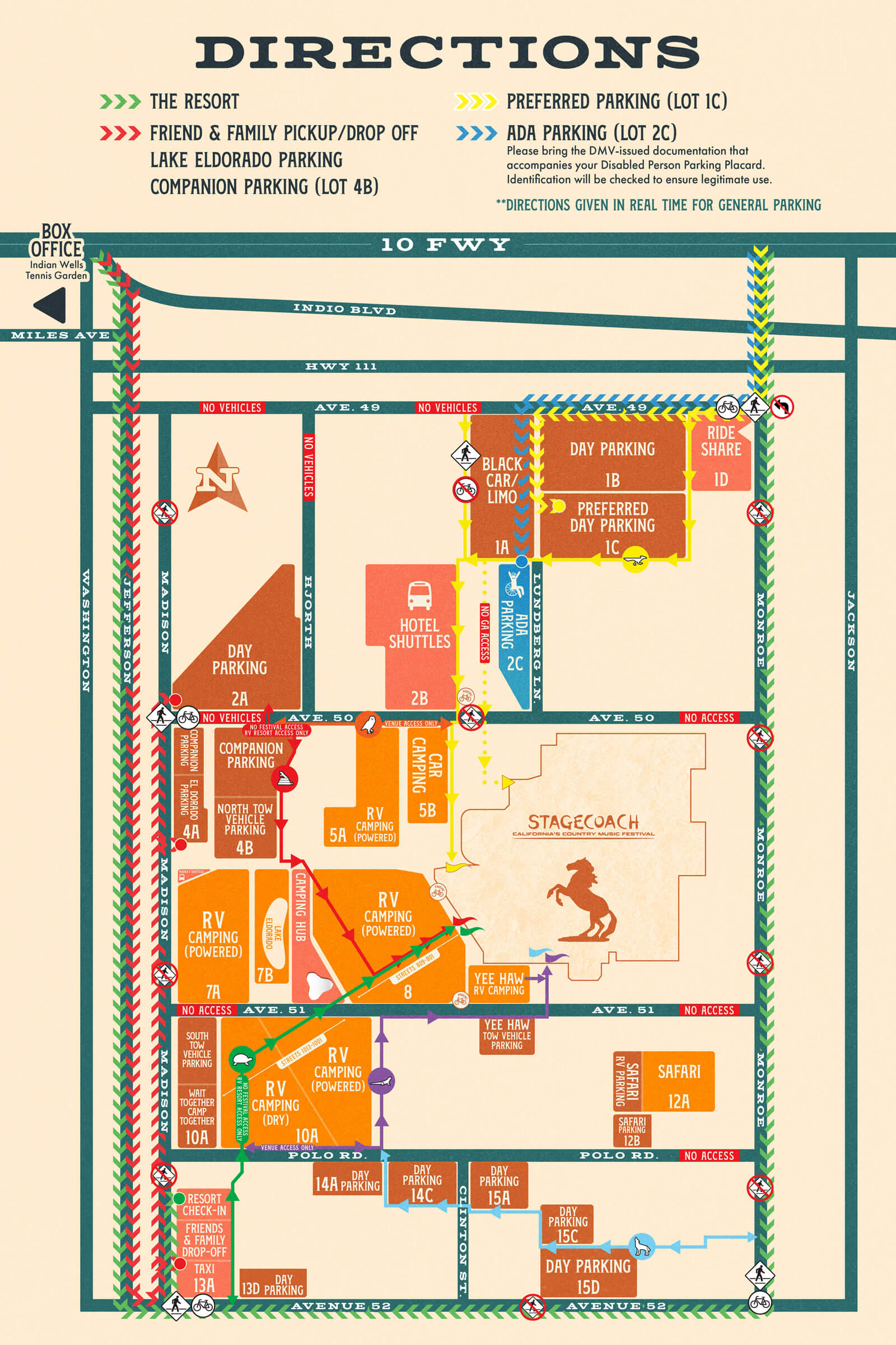Stagecoach 2024 directions map