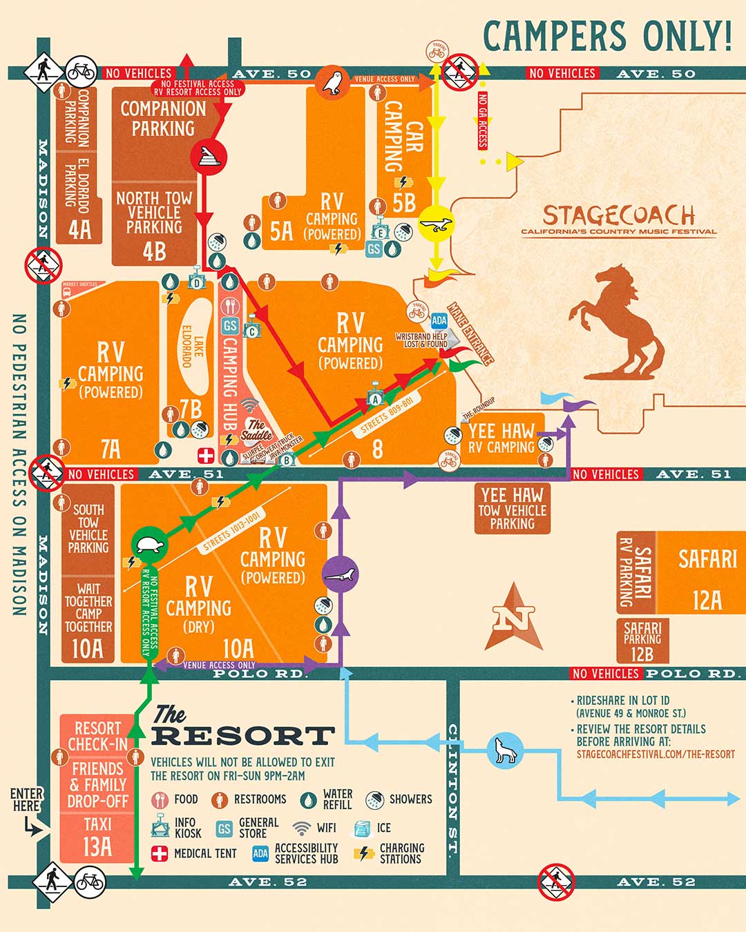 Stagecoach 2024 resort map