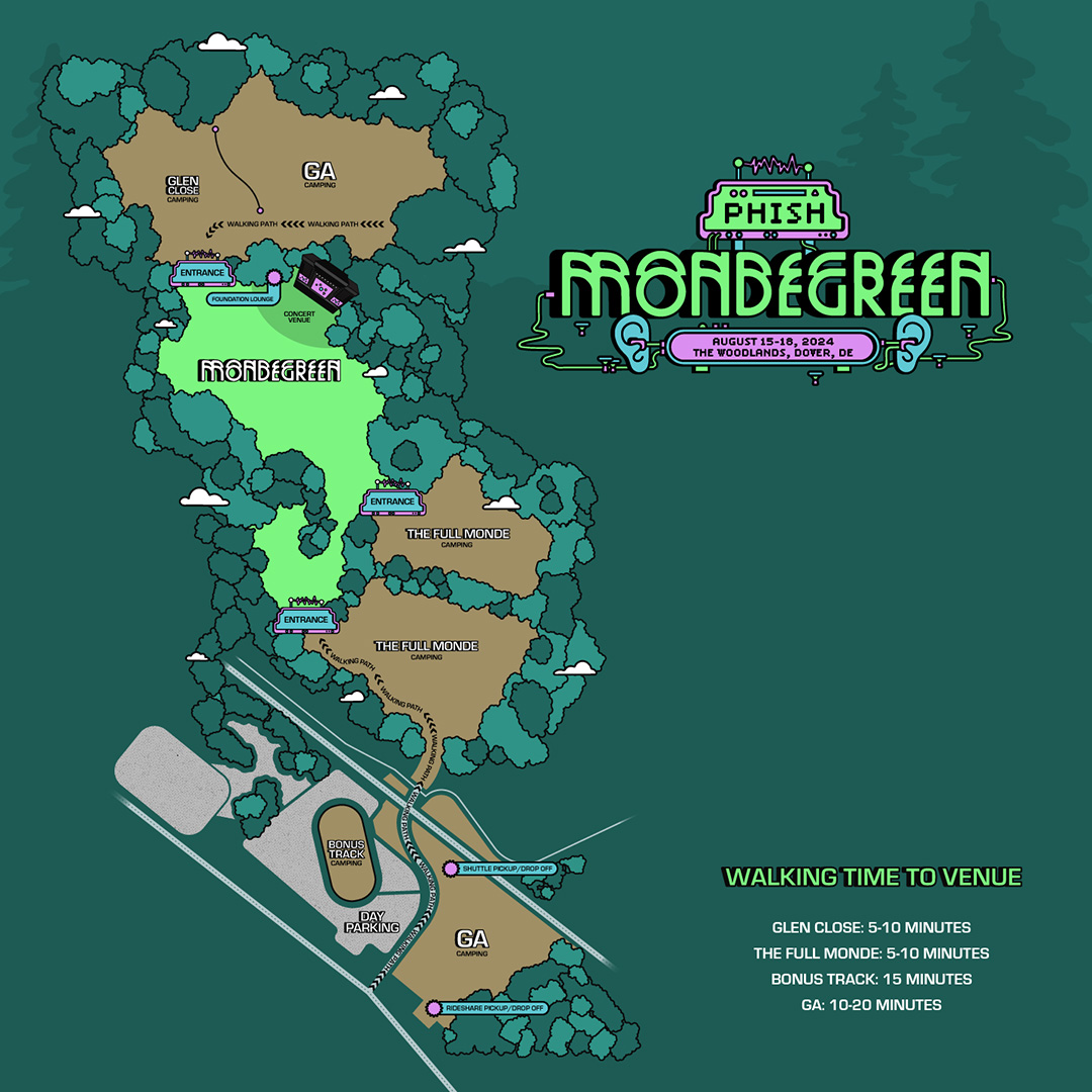 Mondegreen festival map
