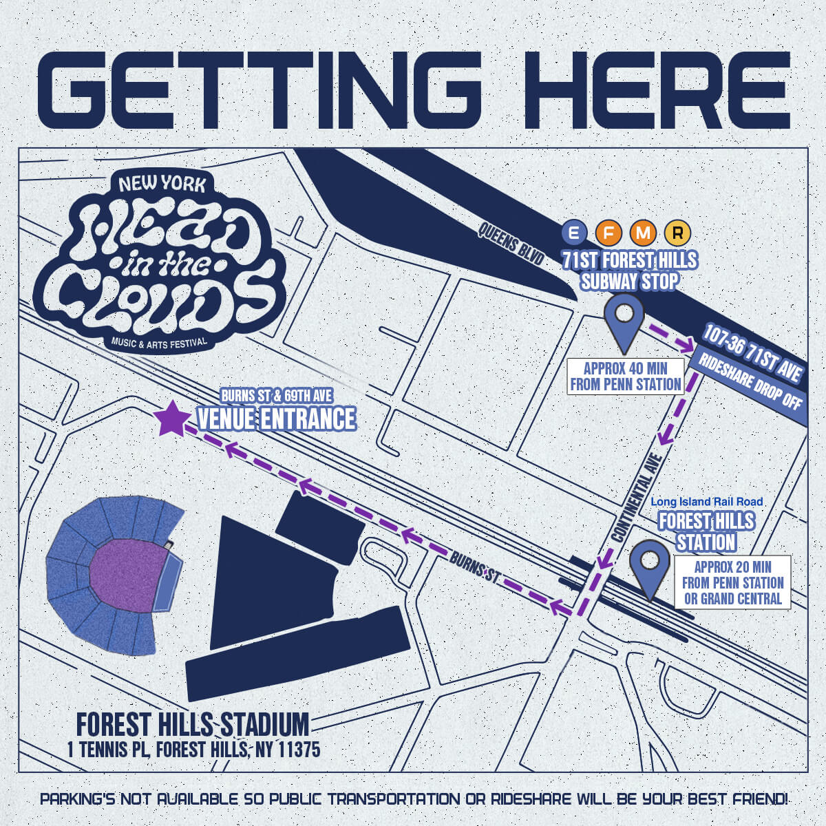 Getting Here Map