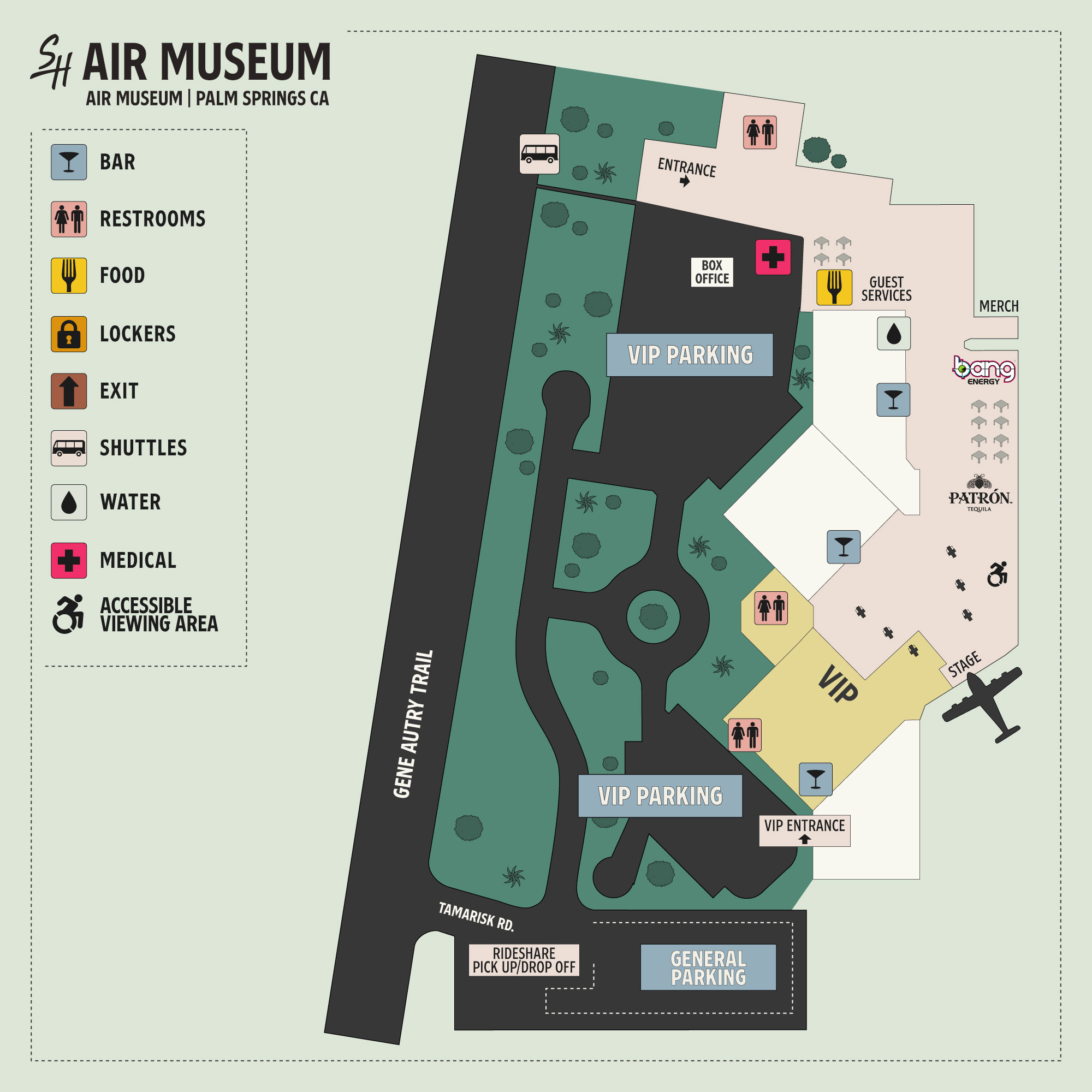 Air Museum Map