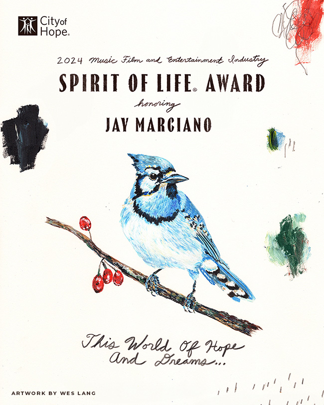 Jay Marciano Spirit of Life Award poster
