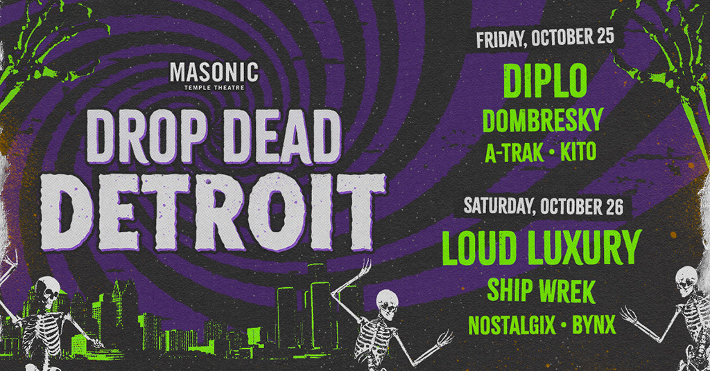 Drop Dead Detroit Poster featuring Diplo