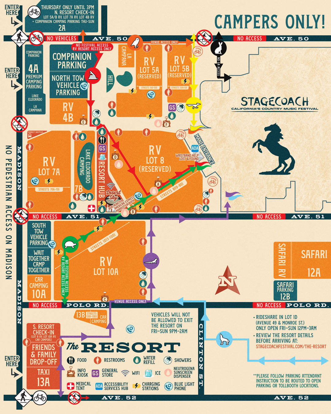 Stagecoach resort map