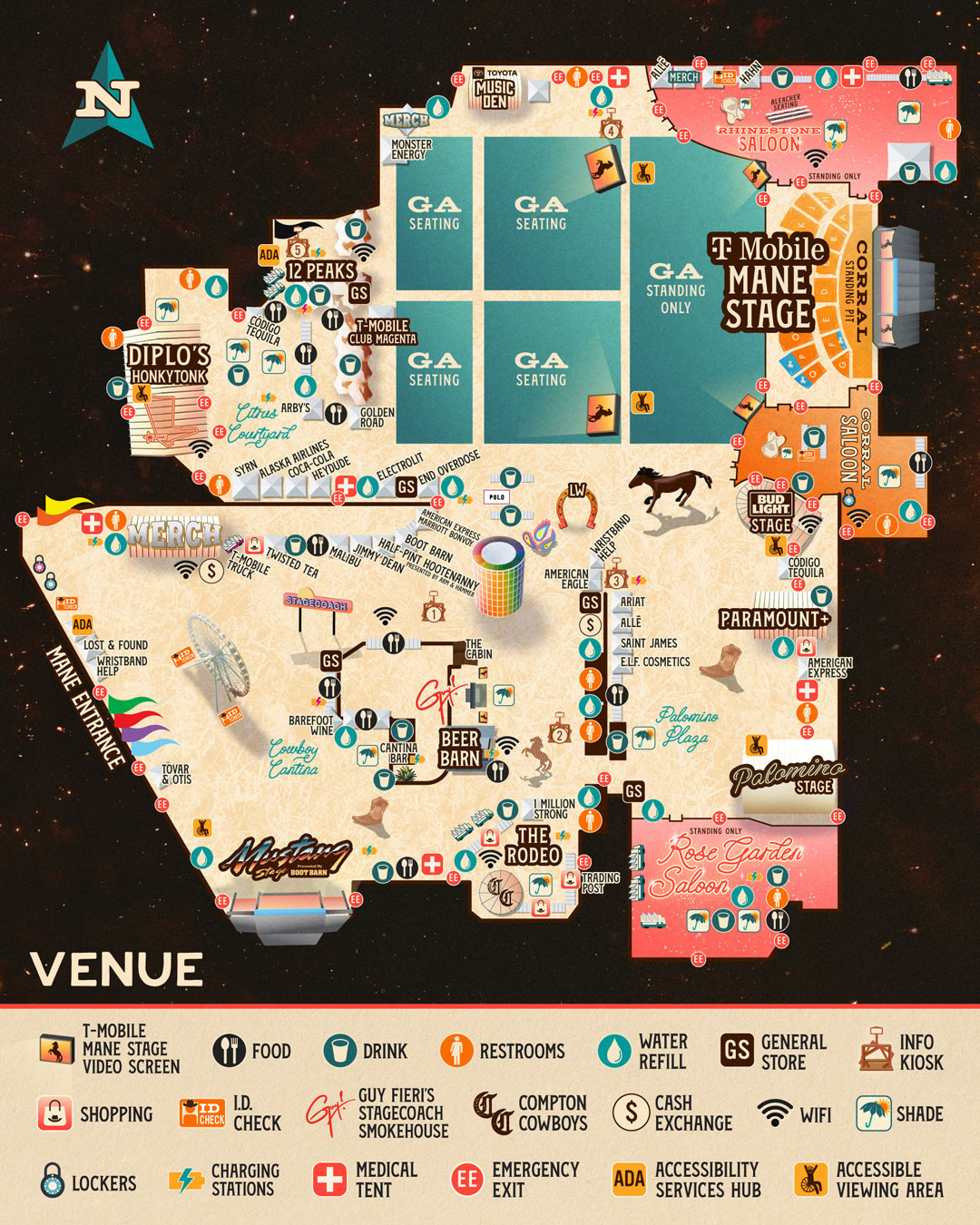 Stagecoach Venue Map