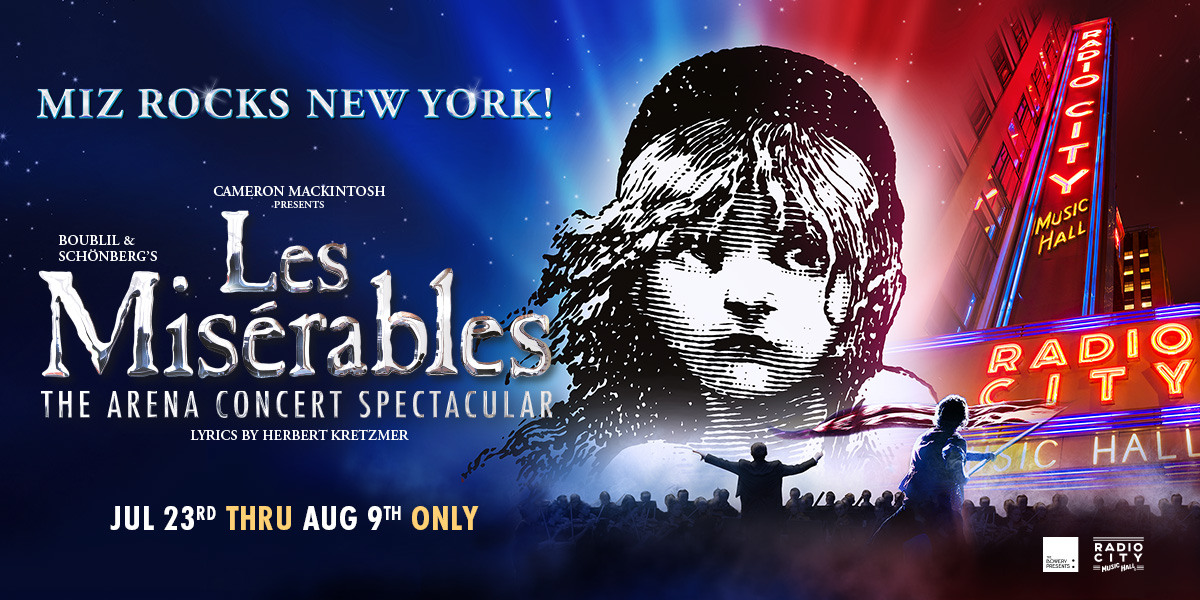 Les Mis Radio City poster