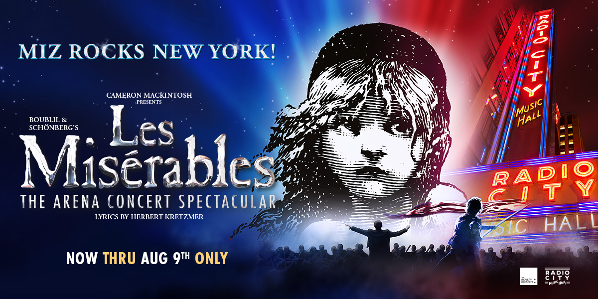 Les Mis Radio City poster