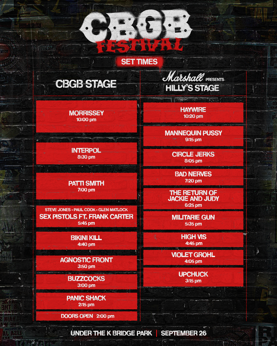 Set Times