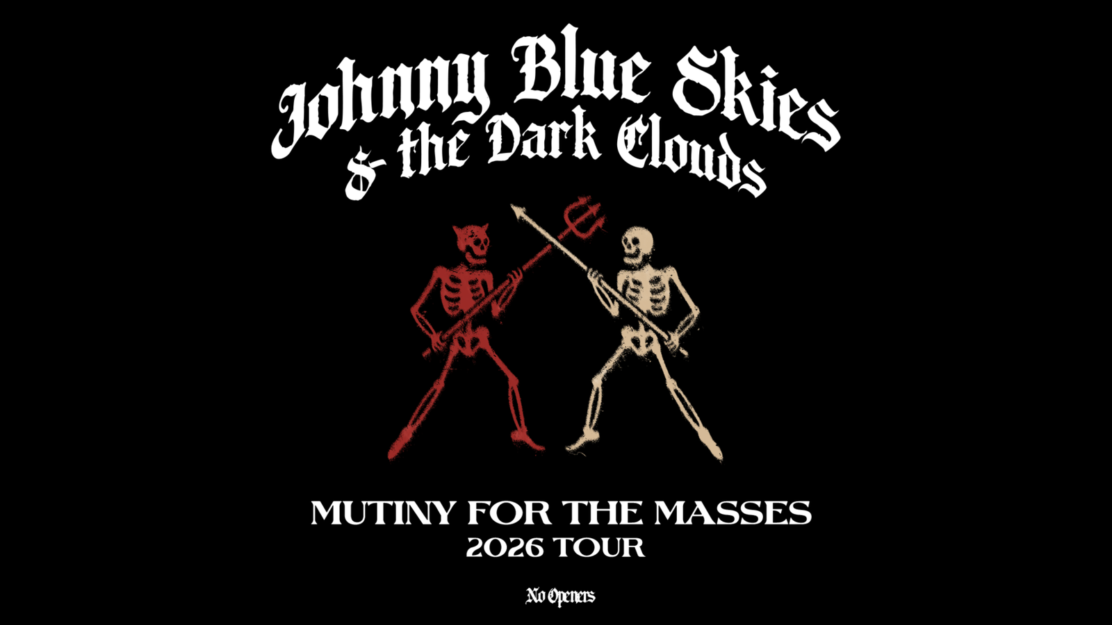 Johnny Blue Skies Tour Poster