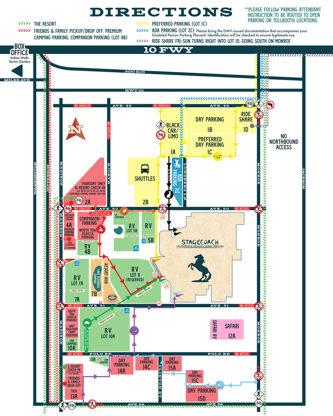 Stagecoach directions map
