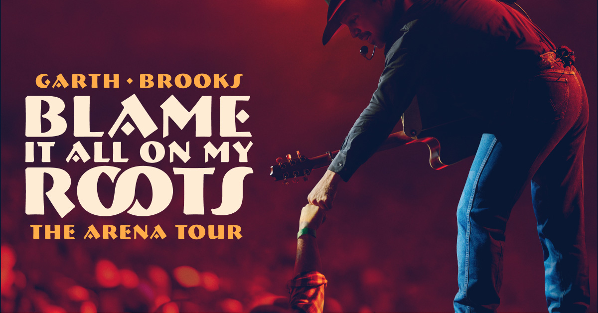 Garth Brooks Blame It All On My Roots Tour poster