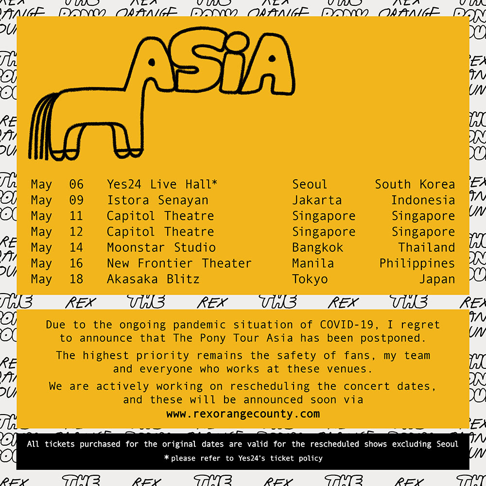 Rex Orange Country Asia tour