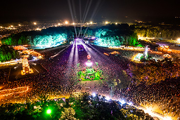 Overhead View of Stage