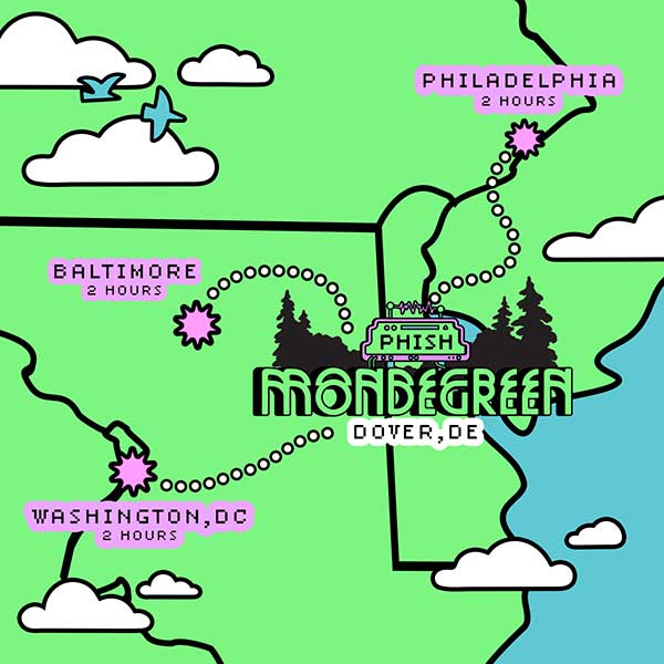 Mondegreen long distance shuttles graphic