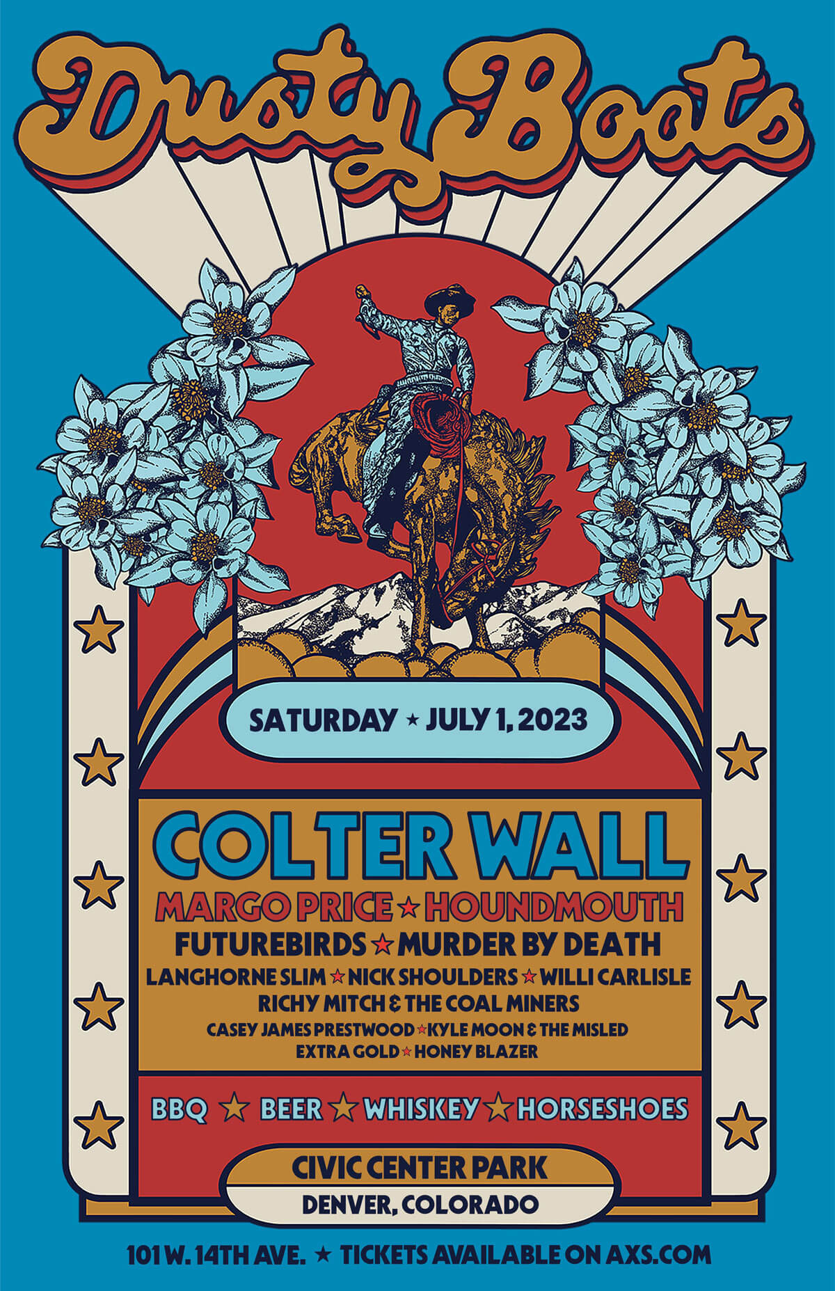 Dusty Boots 2023 Lineup Poster