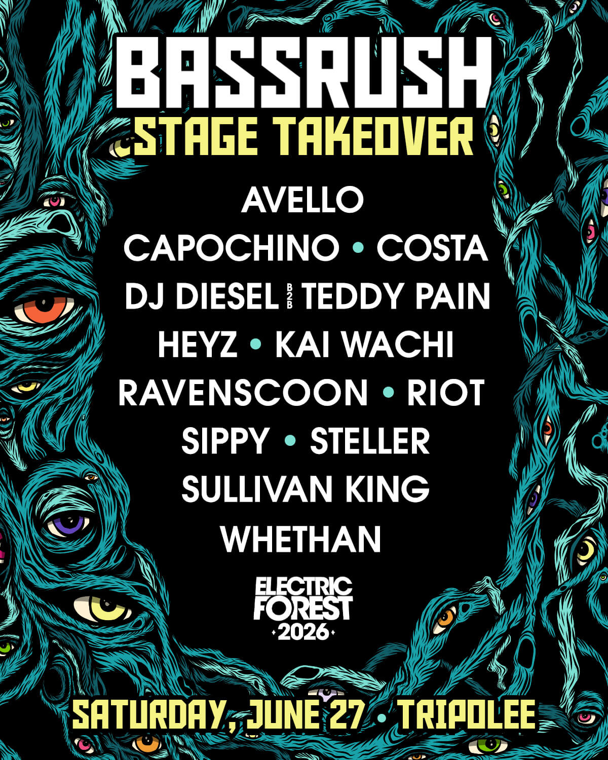 Bassrush Lineup Poster