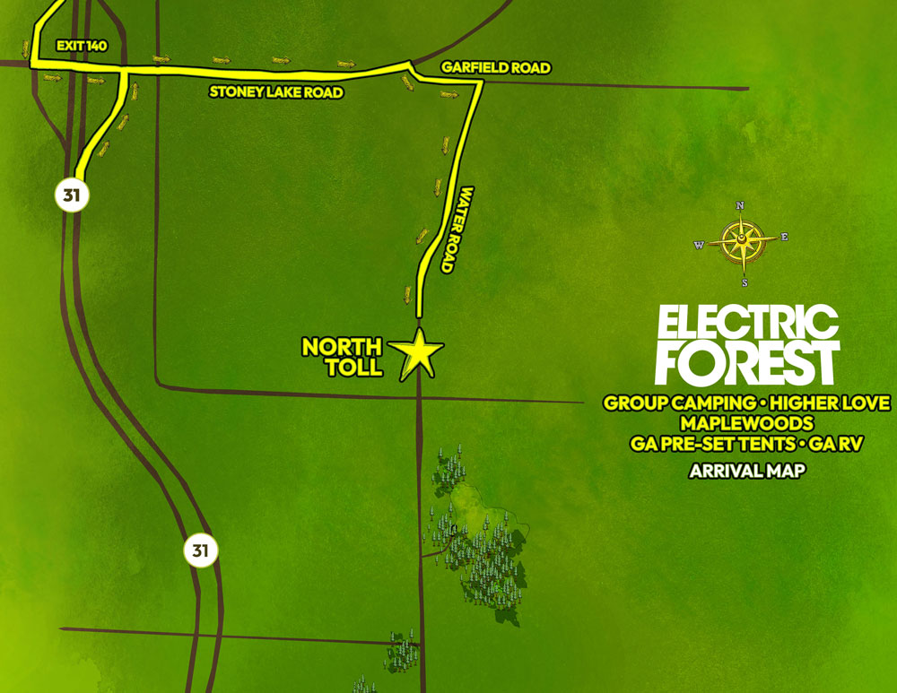 North Toll Map