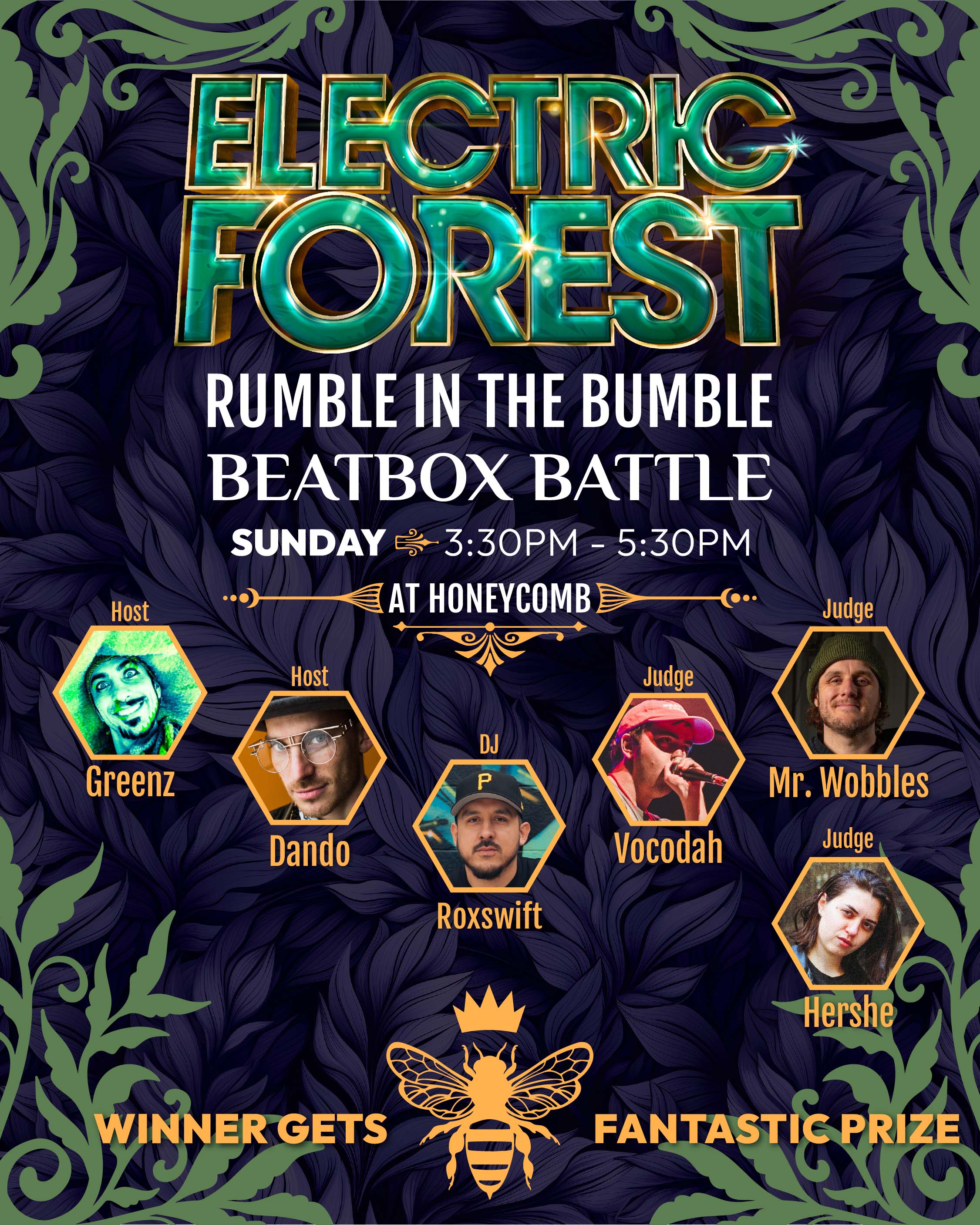 Rumble in the Bumble Beatbox Lineup Poster