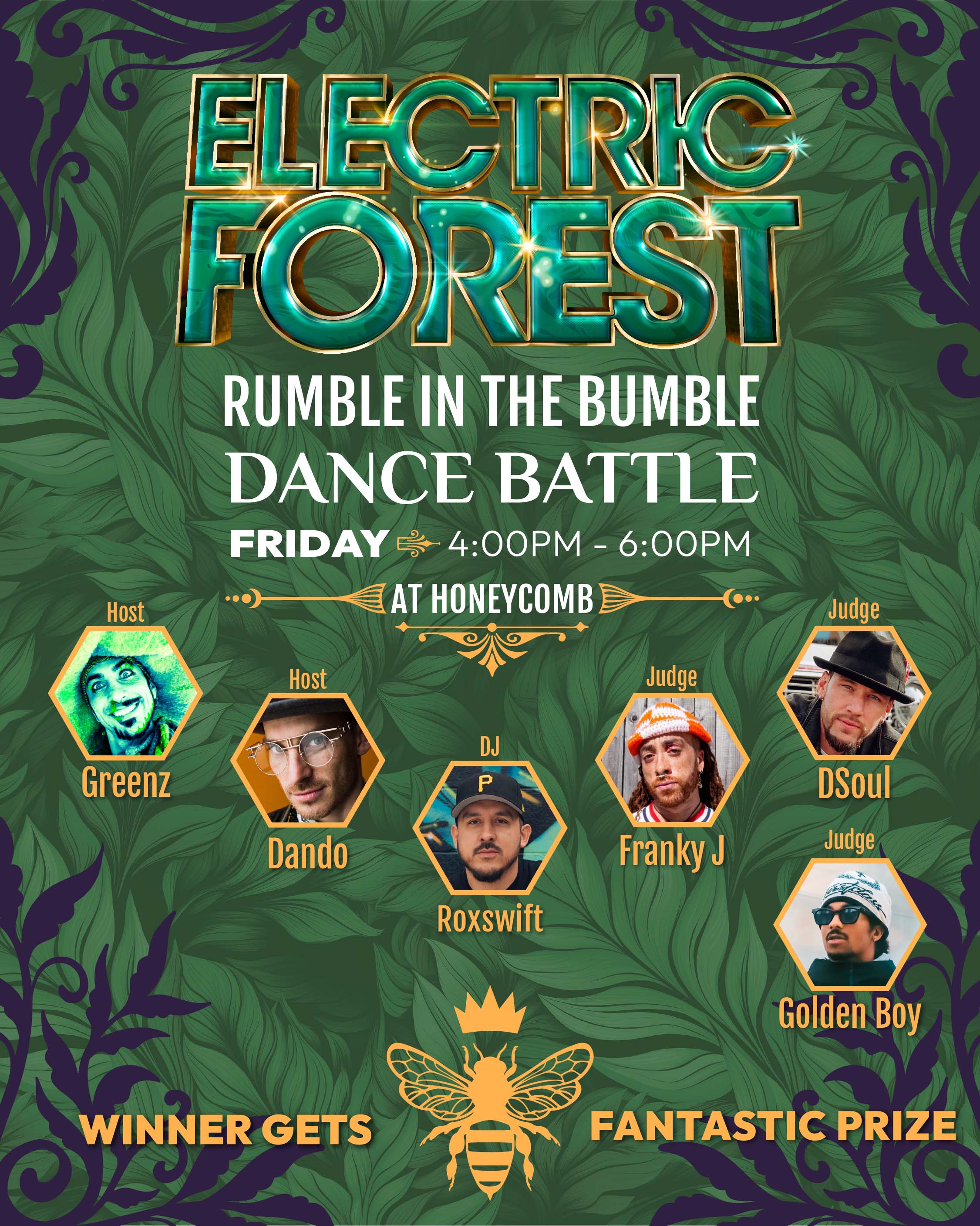 Rumble in the Bumble Dance Lineup Poster