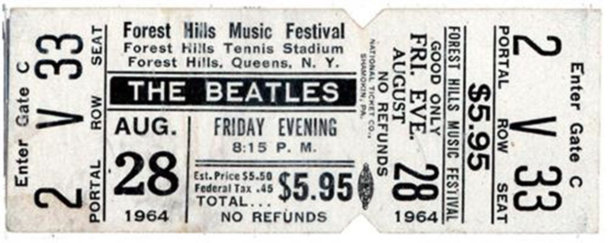The Beatles ticket