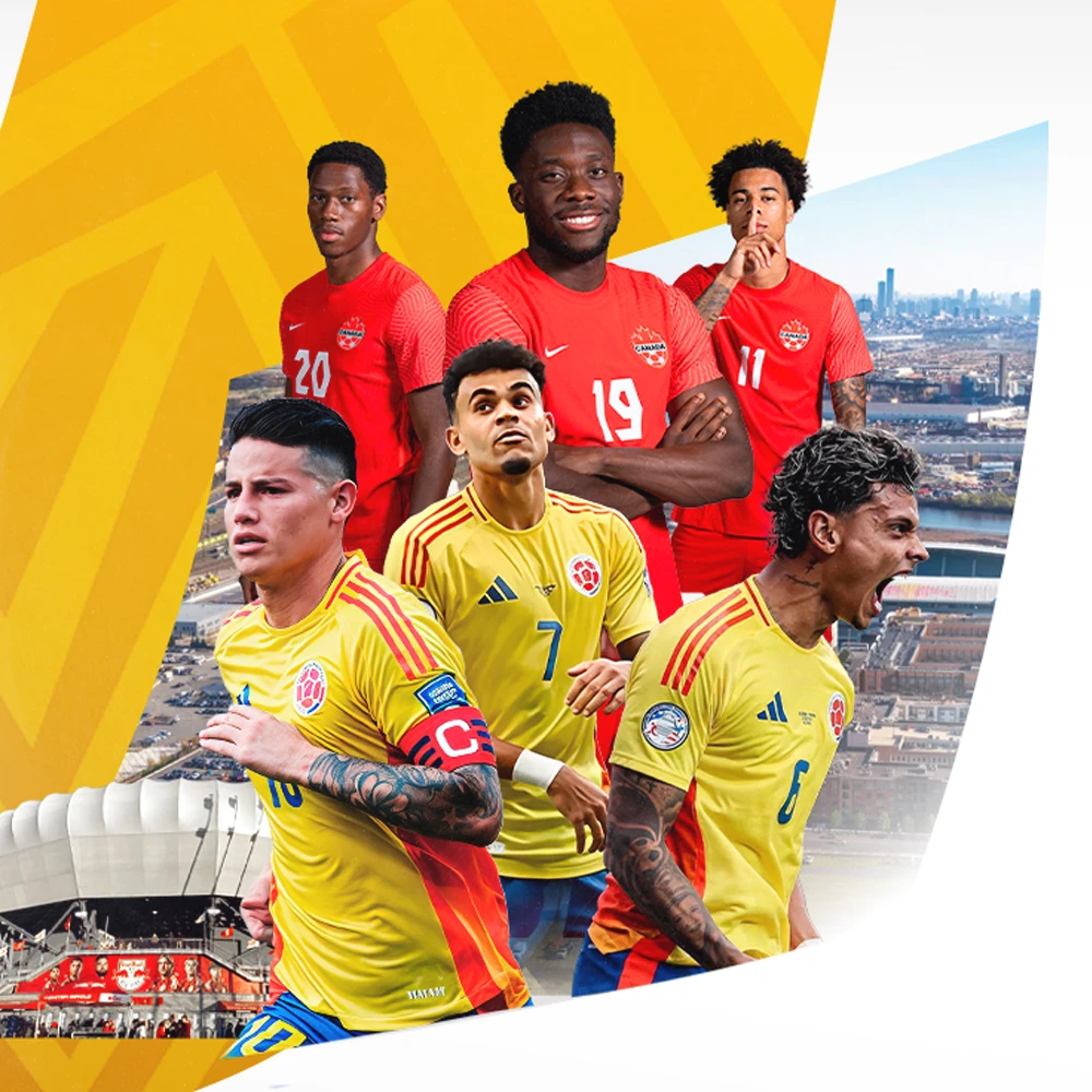 Colombia VS Canadá poster