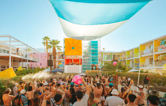 people in pool