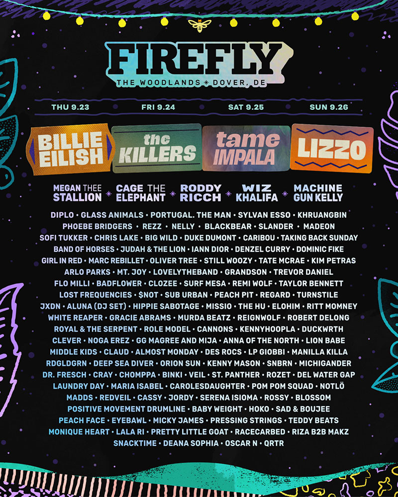Firefly Music Festival 2021 poster