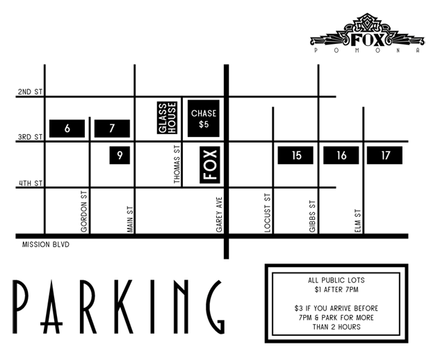 Fox Theater parking map