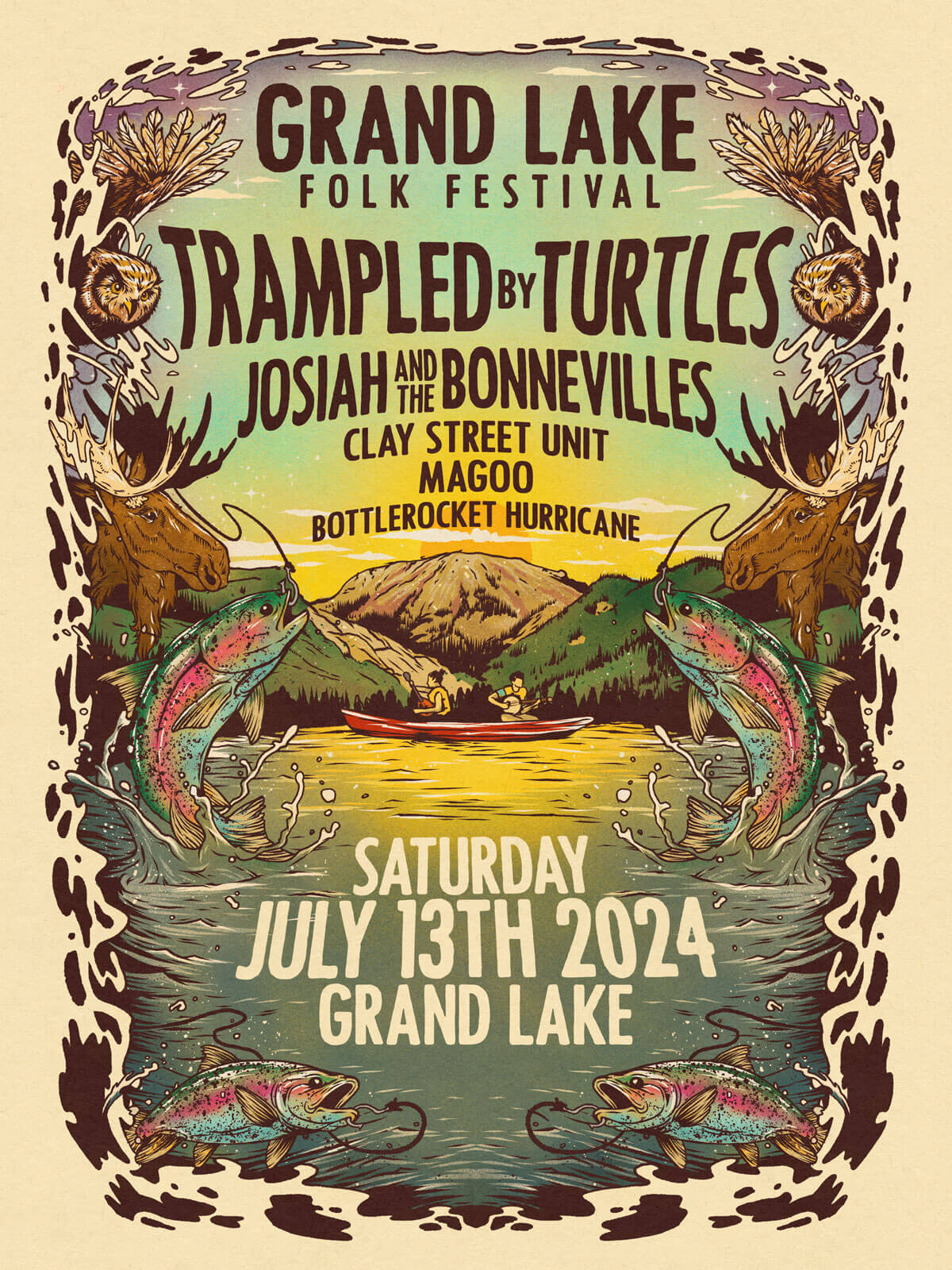 Grand Lake Folk Festival 2024 Poster