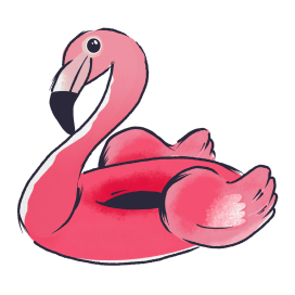 Hangout flamingo icon
