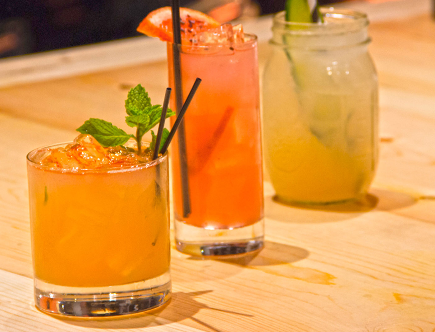 photo of craft cocktails