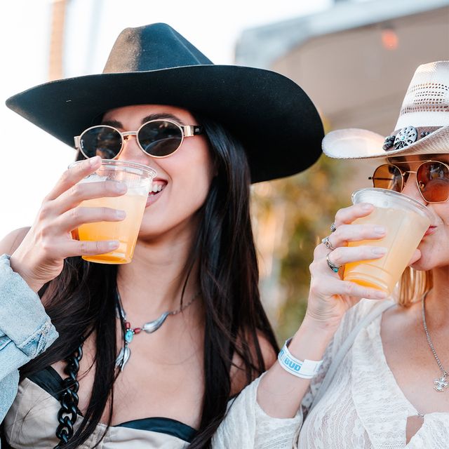 girls drinking beer